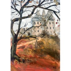 “English Autumn. Old Castle” – Original Oil Painting on Paper, Autumn Architectural Landscape | Marina Stognieva “English Autumn. Old Castle” – Original Oil Painting on Paper, Autumn Architectural Landscape | Marina Stognieva